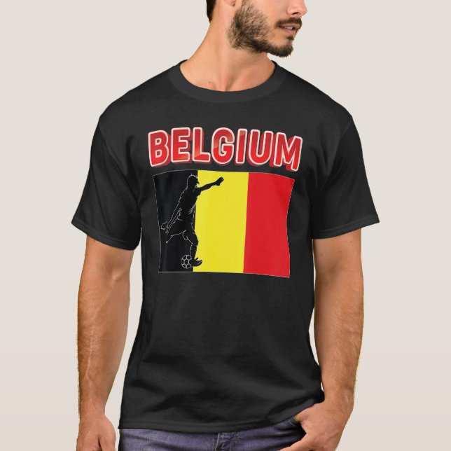 Fan Belgium National Team World Football Soccer Ch T-Shirt (Front)