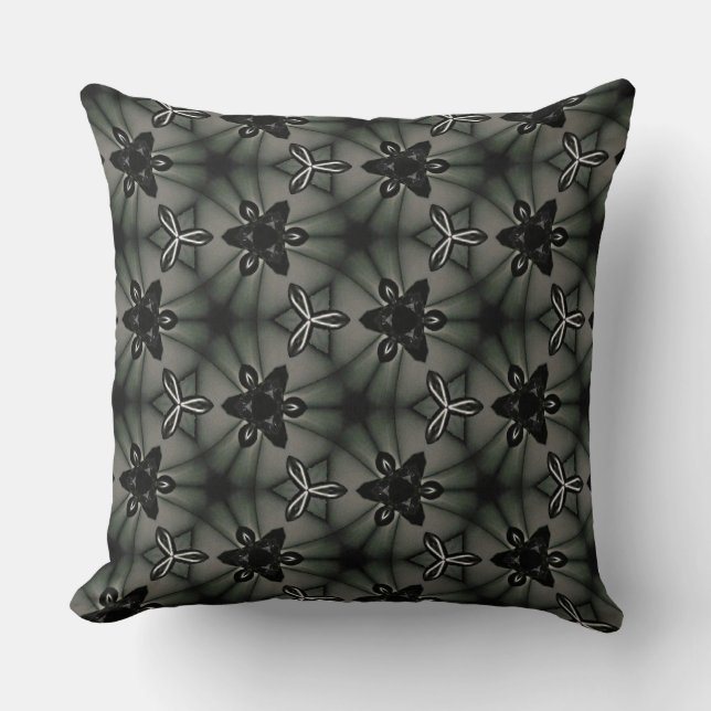 Fan Blades Design Floats over Light Reflections  Cushion (Front)