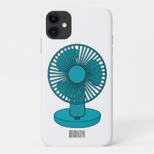 Fan cartoon illustration  iPhone 11 case