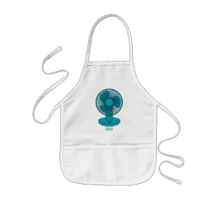Fan cartoon illustration kids apron