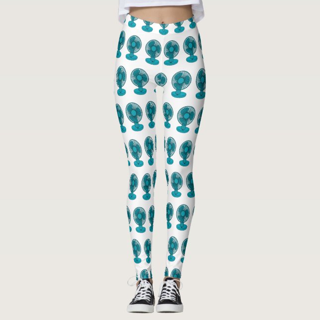 Fan cartoon illustration  leggings (Front)