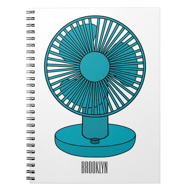Fan cartoon illustration  notebook (Front)