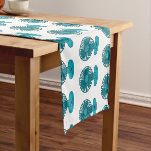 Fan cartoon illustration short table runner