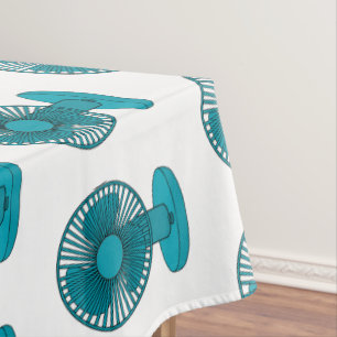 Fan cartoon illustration  tablecloth