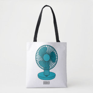 Fan cartoon illustration  tote bag
