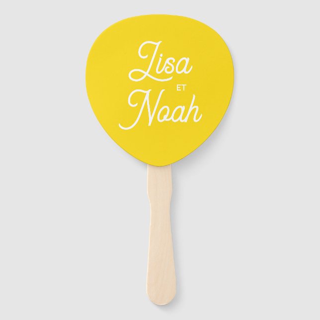 Fan Colorus wedding - Yellow Lemon (Front)