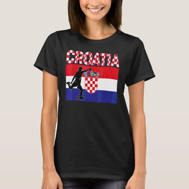 Fan Croatia National Team World Football Soccer Ch T-Shirt (Front)