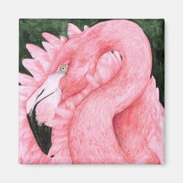 Fan Dancer - Flamingo Magnet (Front)