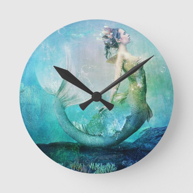 Fan Dancer Round Clock (Front)