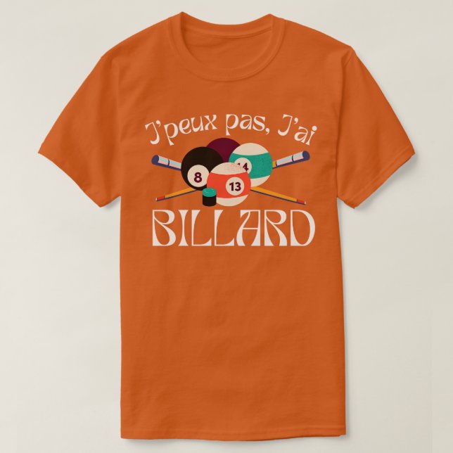 Fan De Billard T-Shirt (Design Front)
