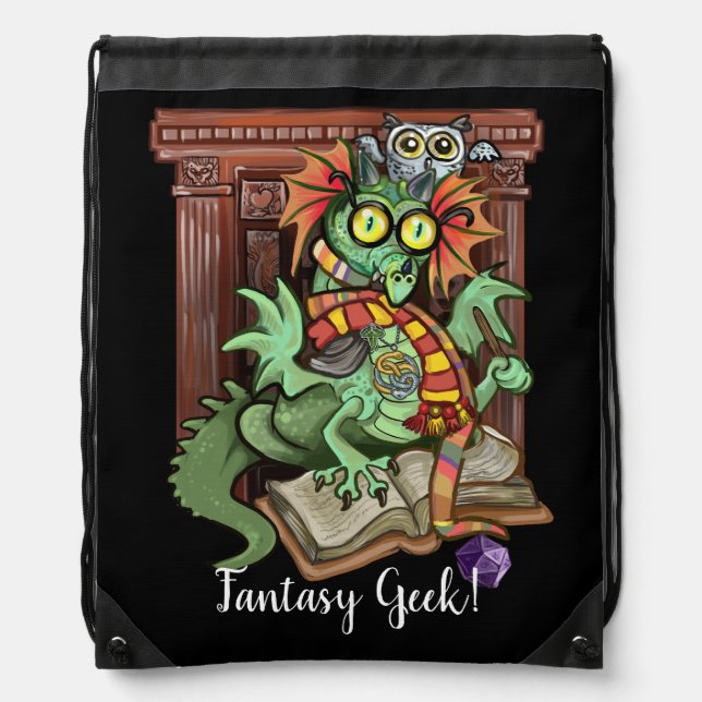 Fan Dragon "Fantasy Geek!" Backpack (Front)