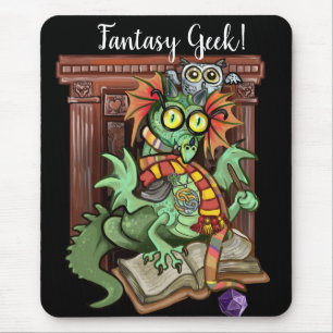 Fan Dragon "Fantasy Geek!" Mouse Mat