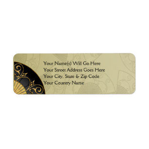 Fan Elegant (Moss) Return Address Labels
