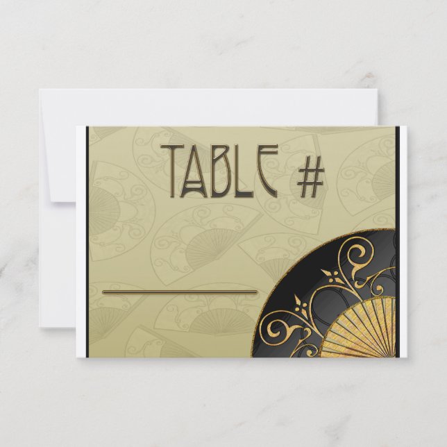 Fan Elegant (Moss) Table Numbers (Front)