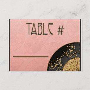 Fan Elegant (Pink) Table Numbers