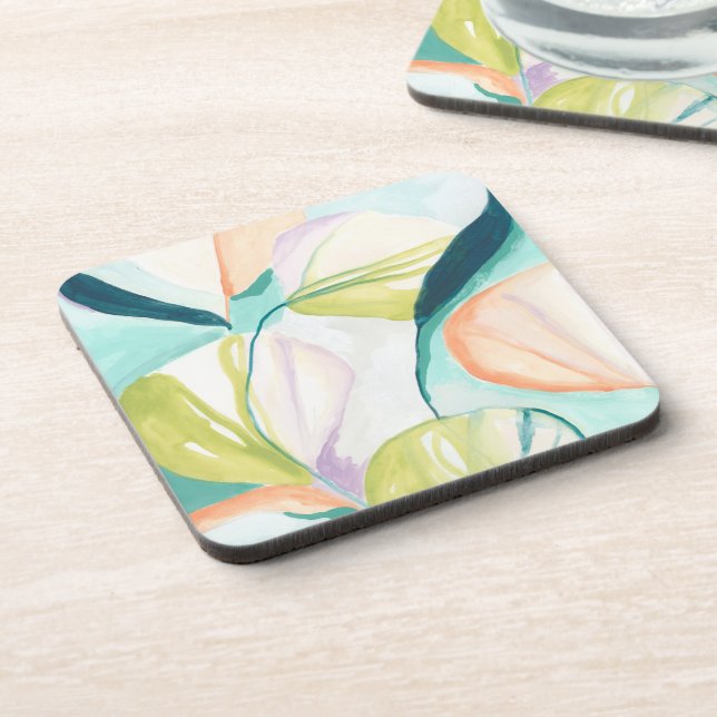 Fan Flowers IV Coaster (Left Side)