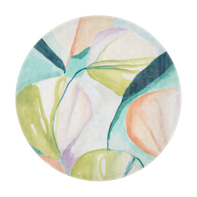 Fan Flowers IV Cutting Board (Front)