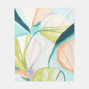 Fan Flowers IV Fleece Blanket