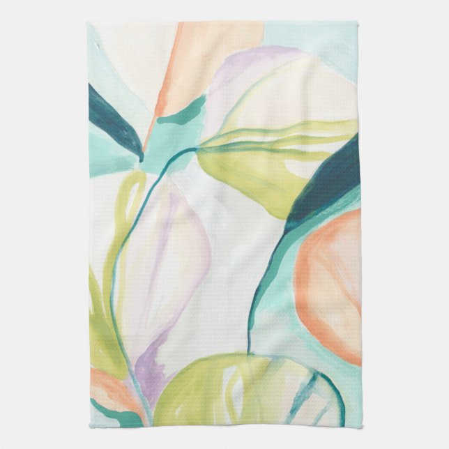 Fan Flowers IV Tea Towel (Vertical)
