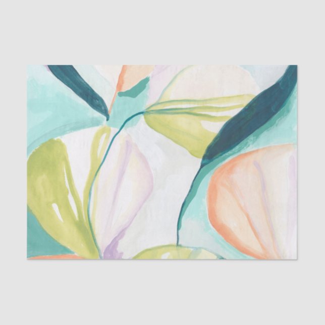 Fan Flowers IV Tissue Paper (Front)