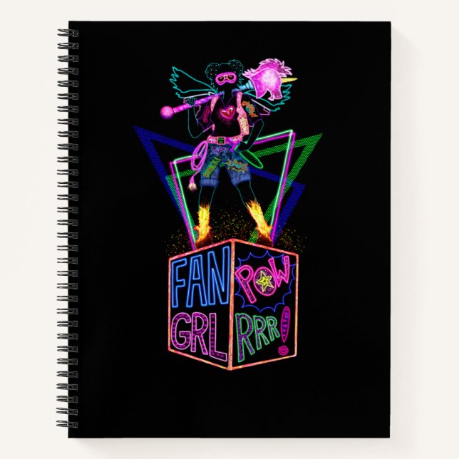 Fan Grl Power fun sketchbook Notebook (Front)