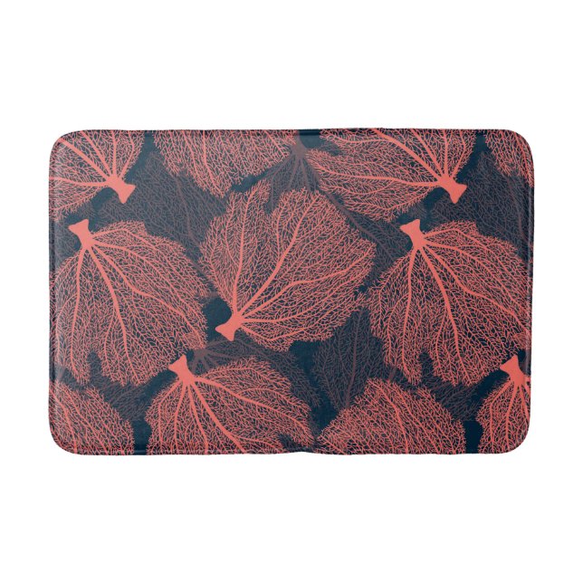 Fan living colral bath mat (Front)