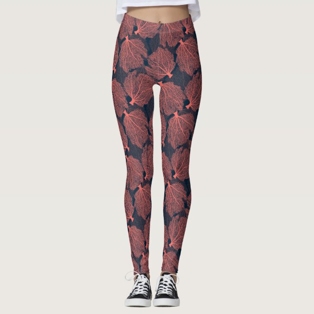 Fan living colral leggings (Front)