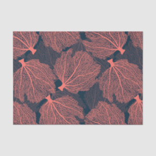 Fan living colral tissue paper