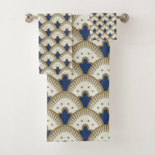 Fan Pattern Bath Towel Set
