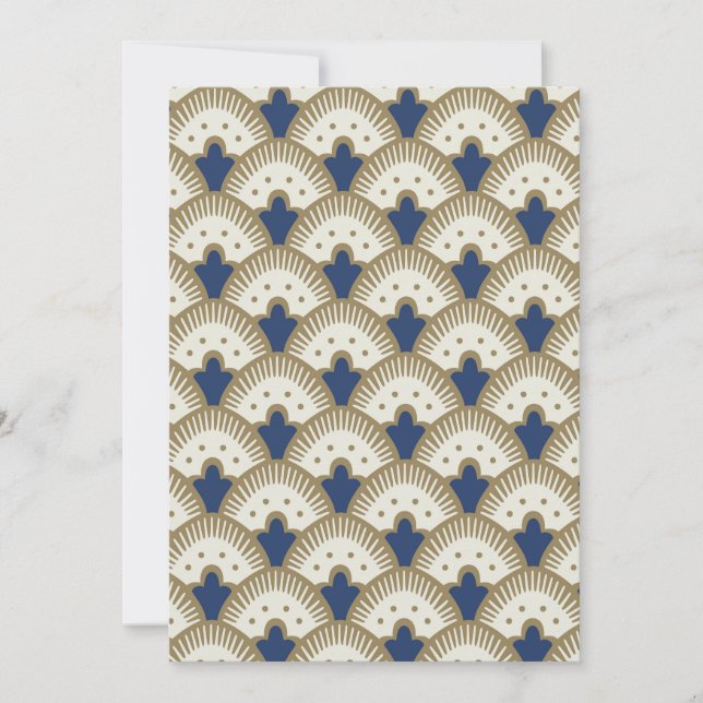 Fan Pattern Invitation (Front)