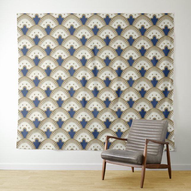 Fan Pattern Tapestry (In Situ (Horizontal))