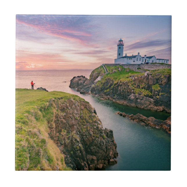 Fanad Head Lighthouse | Donegal, Ireland Tile (Front)