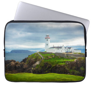 Fanad Head Lighthouse Ireland Landscape Photo Art Laptop Sleeve