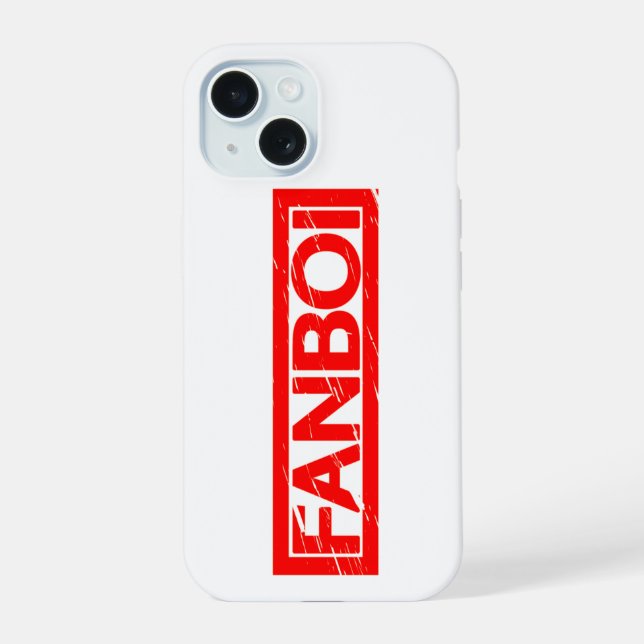 Fanboi Stamp iPhone 15 Case (Back)
