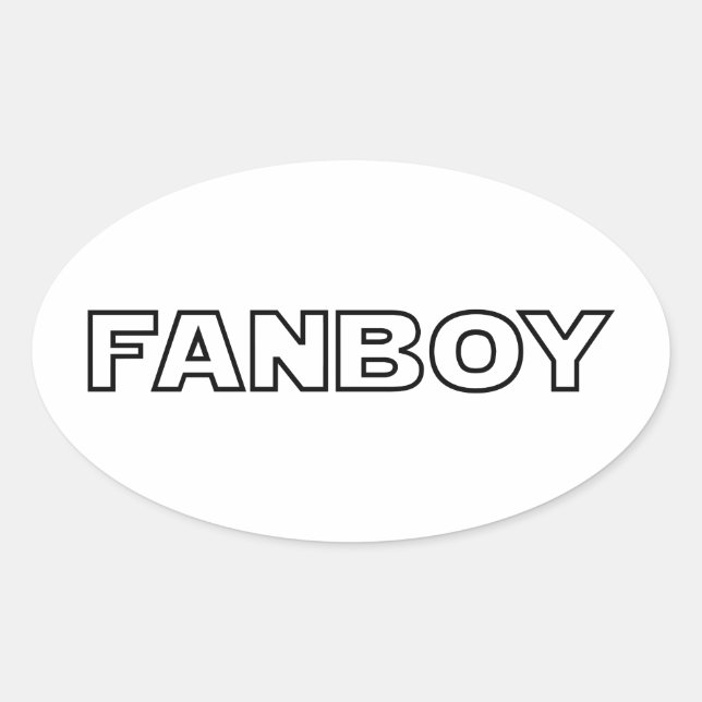 FANBOY OVAL STICKER (Front)