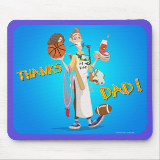 Fanciful Arts Design_THANKS_DAD_mousepad Mouse Mat