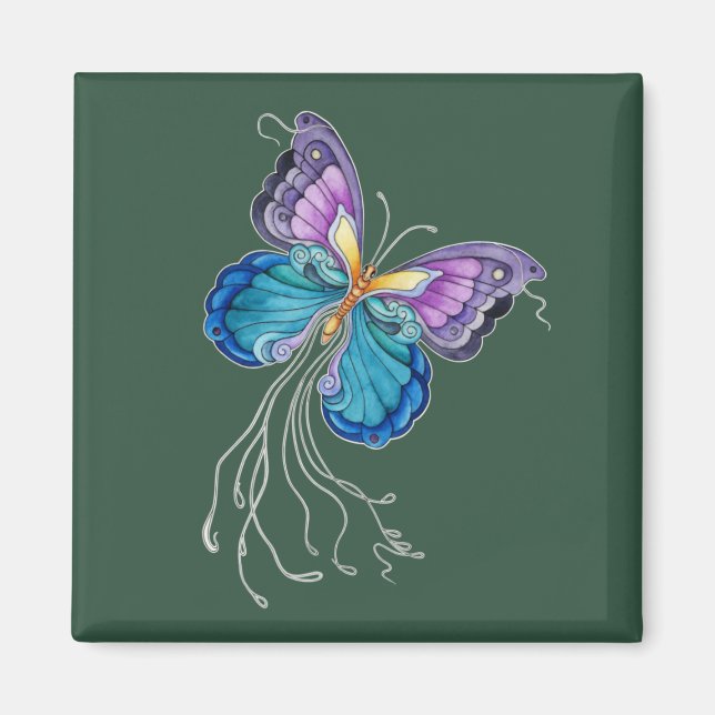 Fanciful Butterfly Magnet (Front)