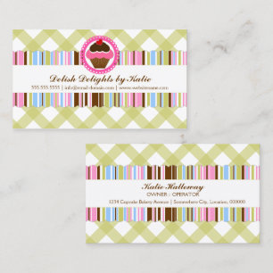 Fanciful Cupcake Bakery Business Card
