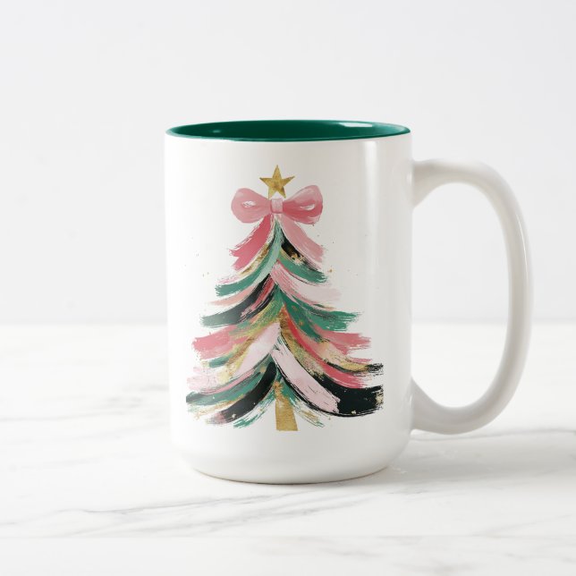 Fanciful Holidays Two-Tone Coffee Mug (Right)