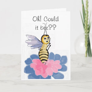 Fanciful Honey Bee Birthday Card