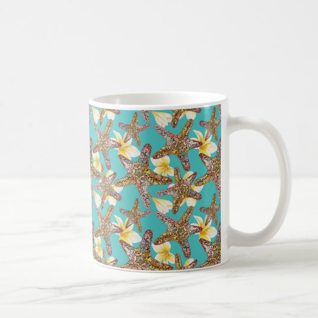 Fanciful Starfish Pattern Coffee Mug (Right)