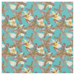 Fanciful Starfish Pattern Fabric