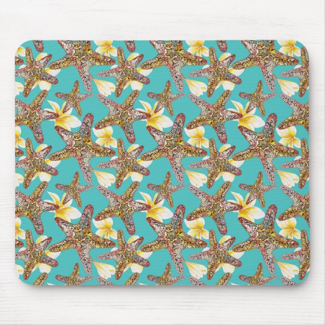 Fanciful Starfish Pattern Mouse Mat (Front)