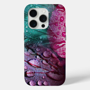 Fanciful Wet Leaves iPhone 15 Pro Case