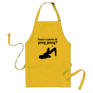 fancy a game of ping pong? standard apron