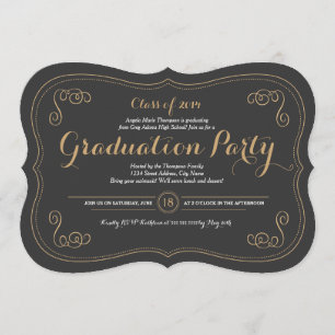 Fancy Affair Grad Party Invitation