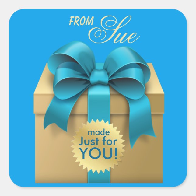 Fancy All-Purpose Custom Gift Tag Stickers (Front)