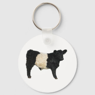 Fancy an Oreo? Belted Galloway Cow Key Ring