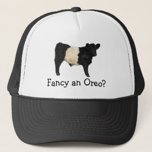 Fancy an Oreo? Belted Galloway Cow Trucker Hat