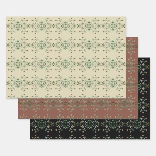 Fancy and Elegant Flat Wrapping Paper Sheet (Set)